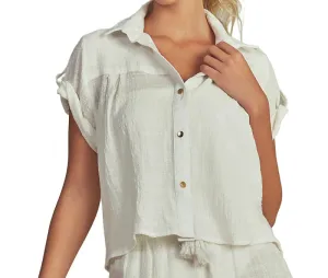 Cropped Shirt-Ruffle Short ::RET