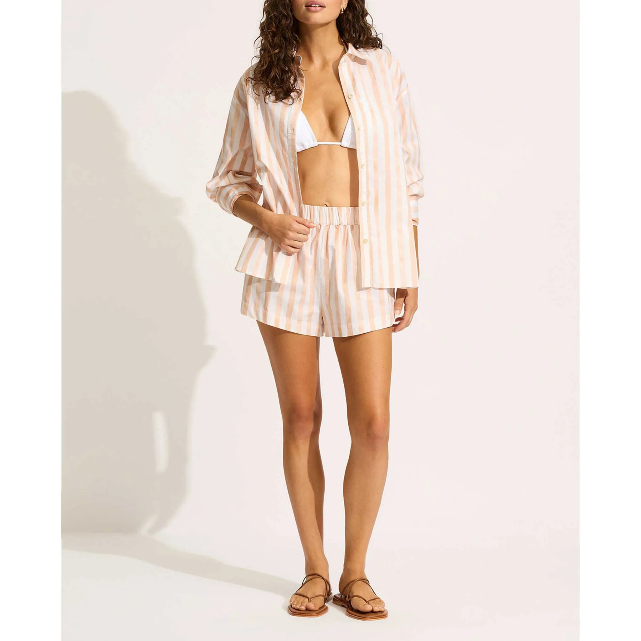 Cropped Short in Ecru