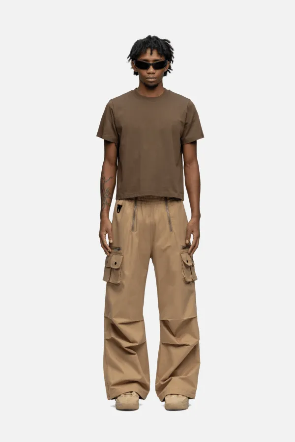 CROPPED T-SHIRT MOSS