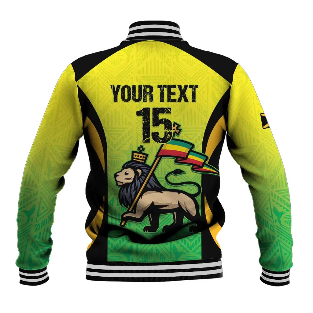 Custom Jamaica Football Baseball Jacket Go Champions LT15
