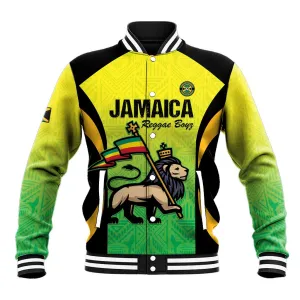 Custom Jamaica Football Baseball Jacket Go Champions LT15