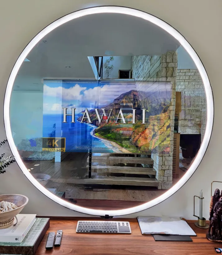 Customize Your Frameless Android Touchscreen DAKboard Smart Vanity Mirror - Choose Your Display and Mirror Size