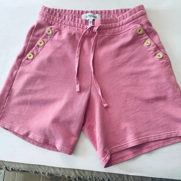 Derek Lam 10 Crosby Cotton Terry Shorts M/M Pink