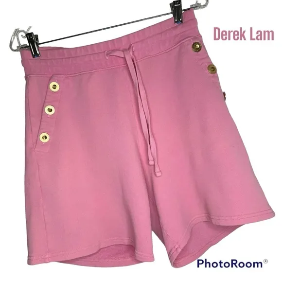 Derek Lam 10 Crosby Cotton Terry Shorts M/M Pink