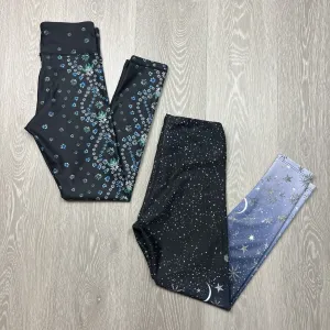 Dharma Bum Womens Workout Leggings Size Small (2 Pairs)