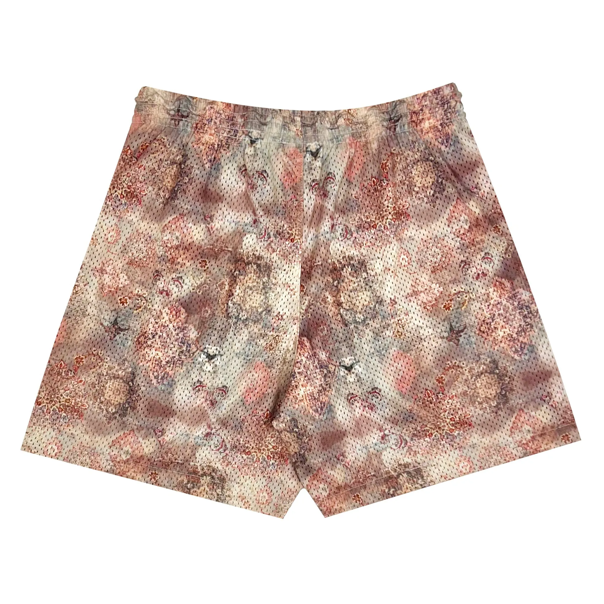 Distressed Persian Rug Mesh Short - Rosé