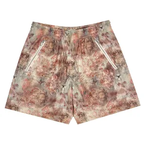 Distressed Persian Rug Mesh Short - Rosé