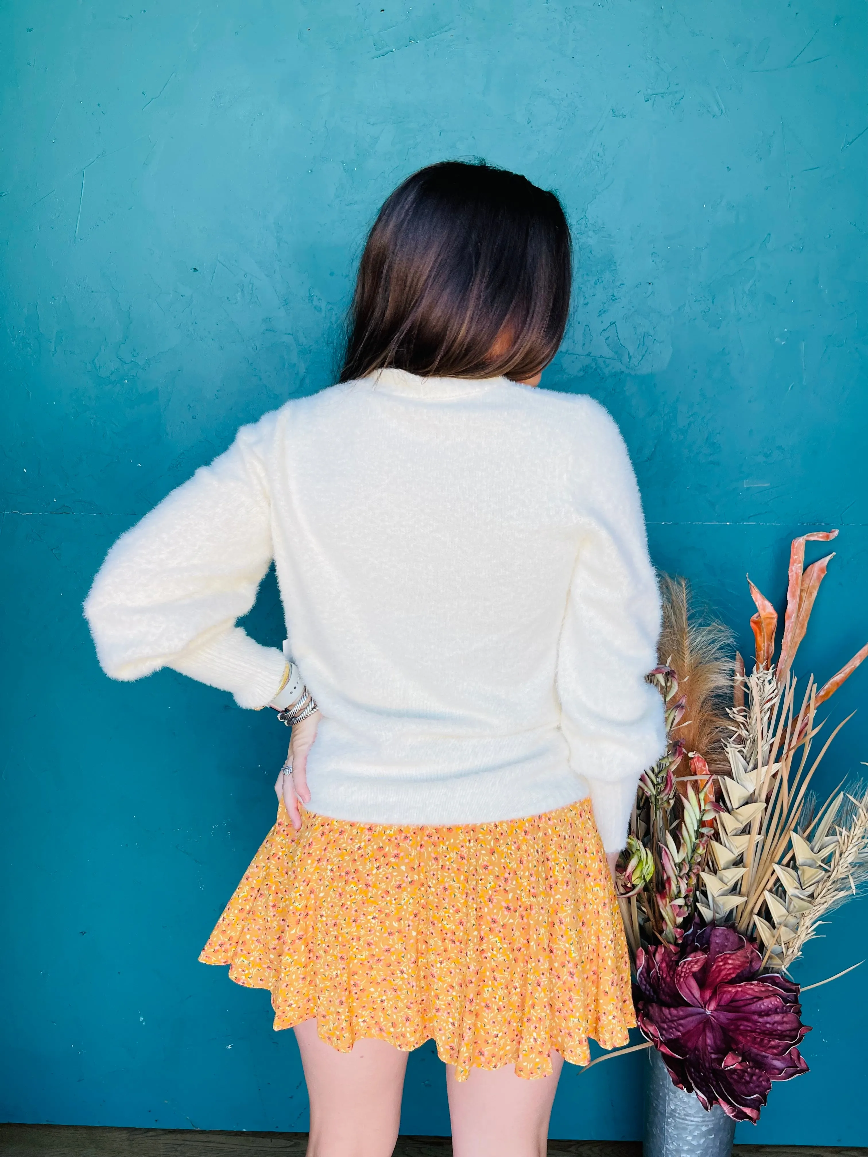 Ditzi Floral Smock Skort