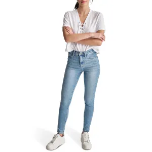 DKNY Women's Bleeker Shaping Skinny Jeans, Chambers Wash, 32