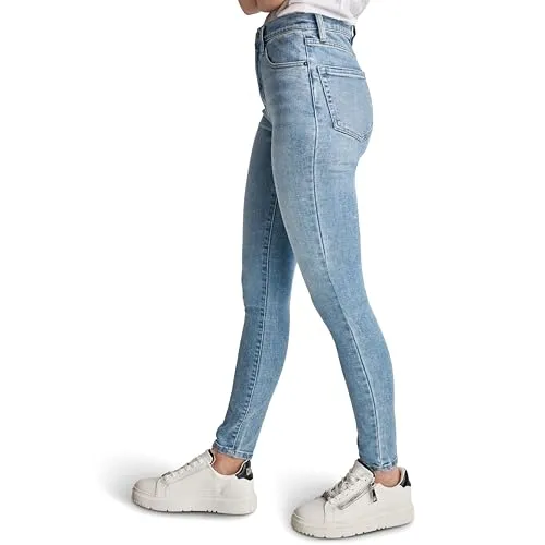 DKNY Women's Bleeker Shaping Skinny Jeans, Chambers Wash, 32