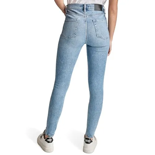 DKNY Women's Bleeker Shaping Skinny Jeans, Chambers Wash, 32