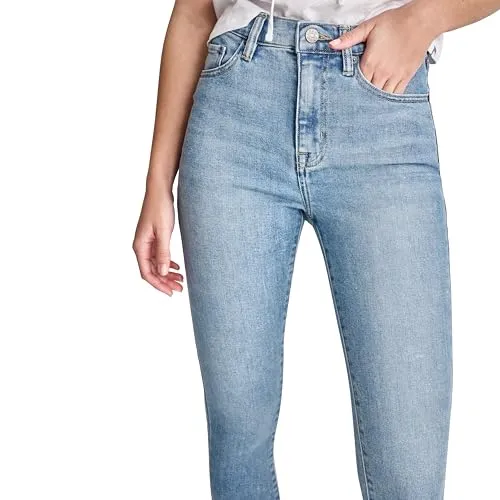 DKNY Women's Bleeker Shaping Skinny Jeans, Chambers Wash, 32