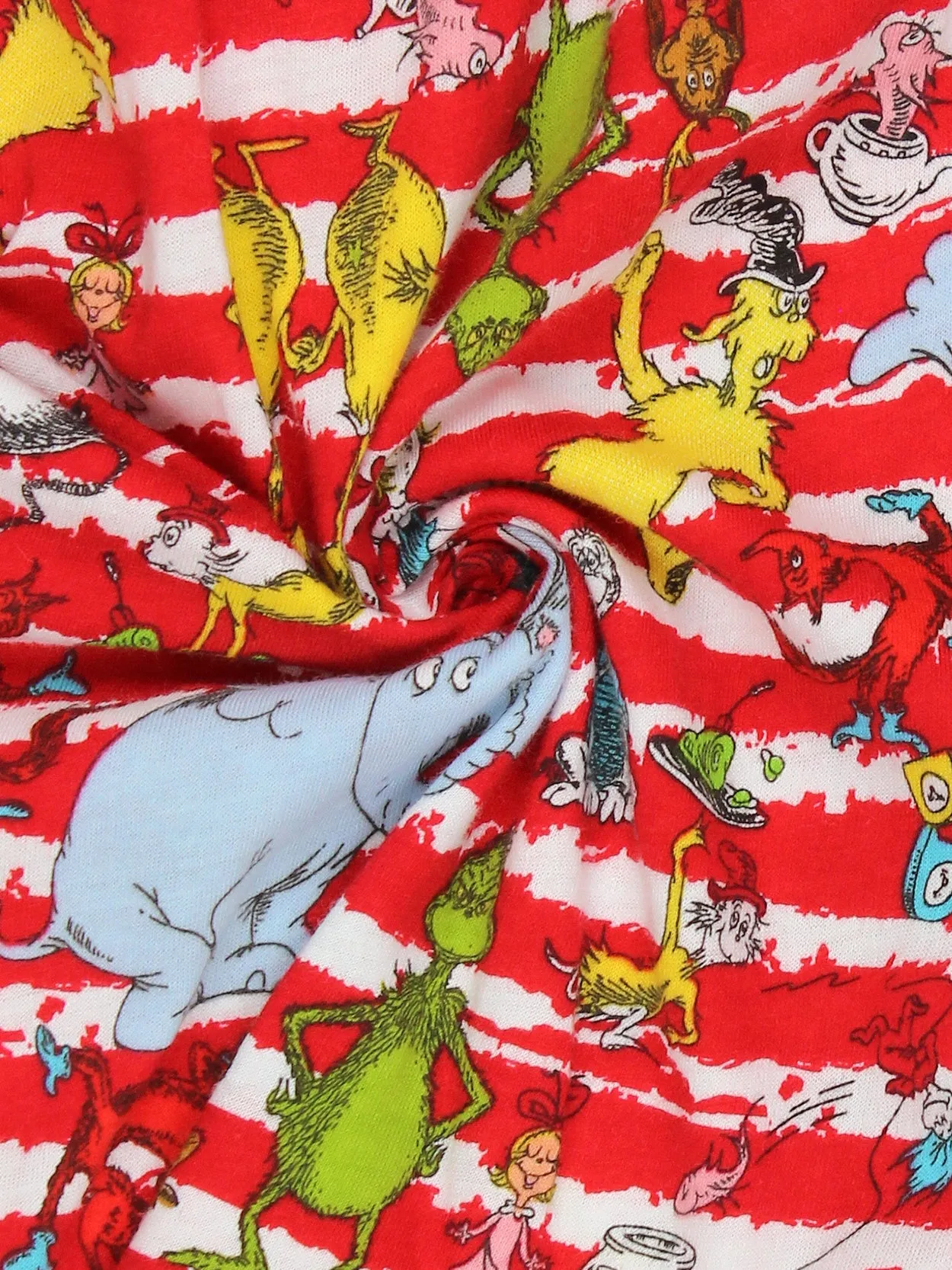 Dr. Seuss Grinch Cat in the Hat Button Fly Boxer Shorts