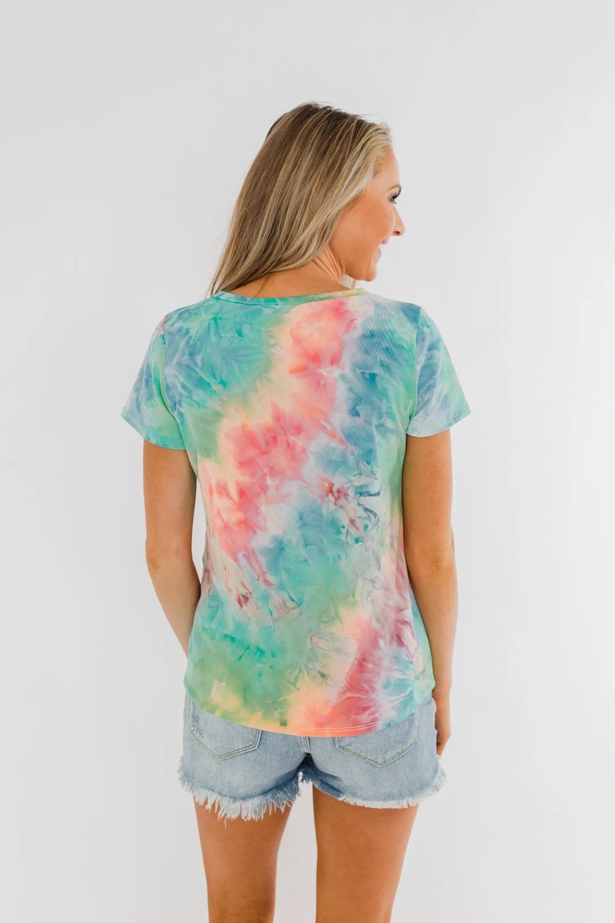 Dream Big Tie Dye Lounge Top- Multi-Color