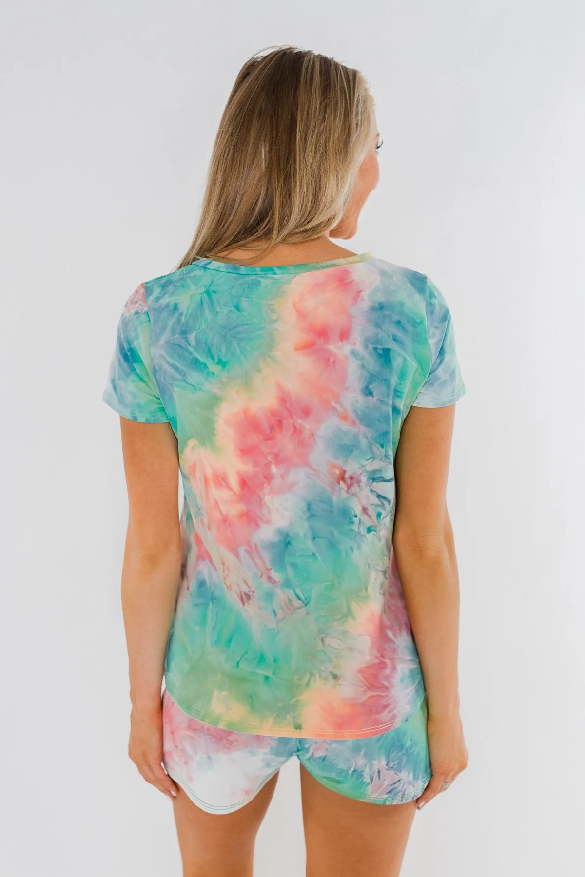 Dream Big Tie Dye Lounge Top- Multi-Color