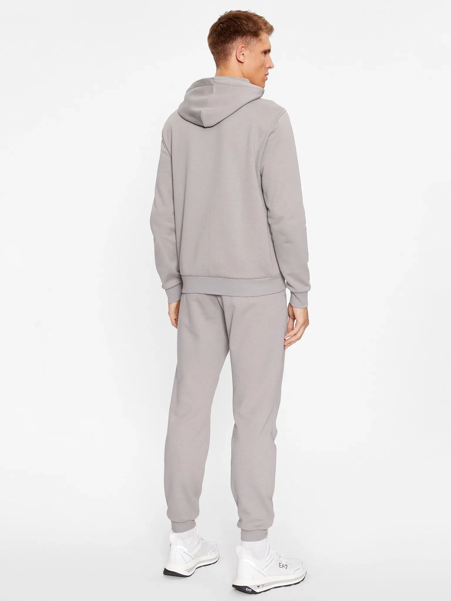 EA7 Emporio Armani 6RPV68 Jersey Hoodie 1920 Grey Flannel