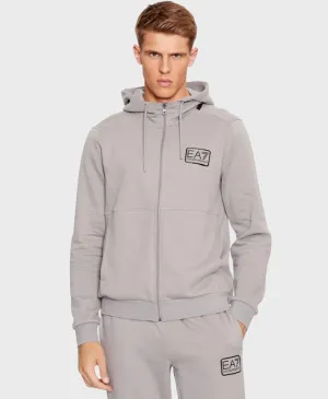 EA7 Emporio Armani 6RPV68 Jersey Hoodie 1920 Grey Flannel