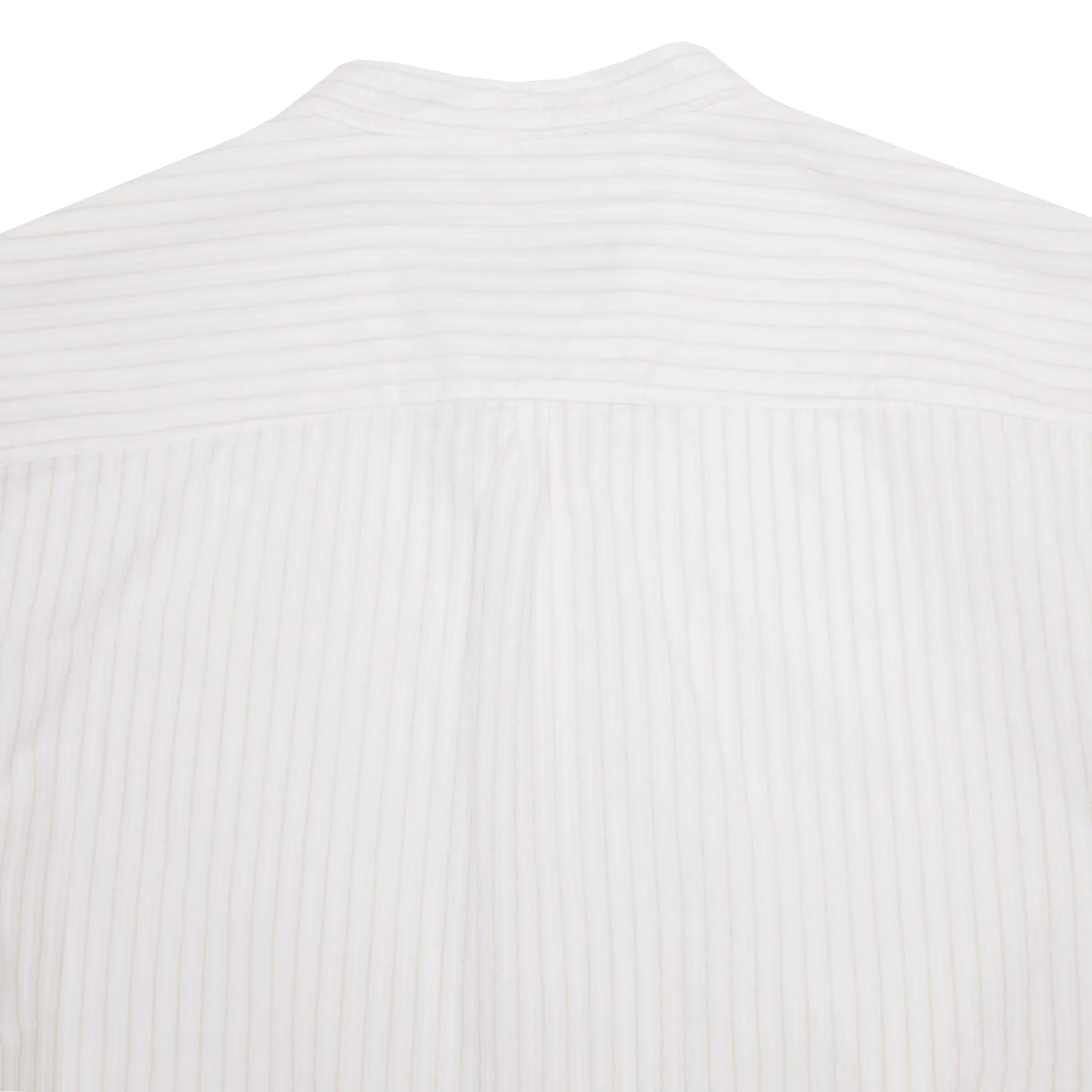 East Harbour Surplus Seul Shirt in Off White / Sand Stripe