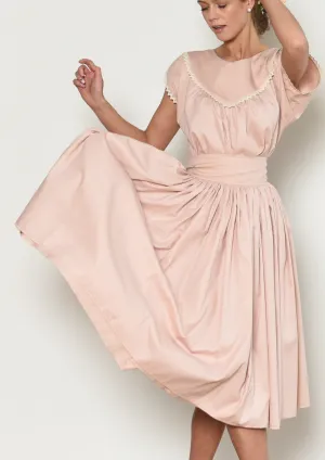 Edith Wrap-around Skirt in Vintage Pink