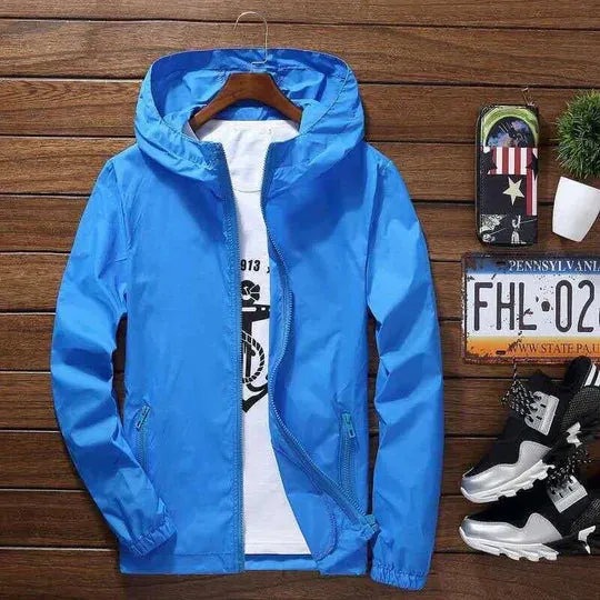 Elegant hooded men's jacket by Donte