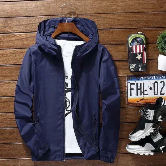 Elegant hooded men's jacket by Donte
