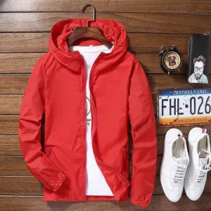 Elegant hooded men's jacket by Donte