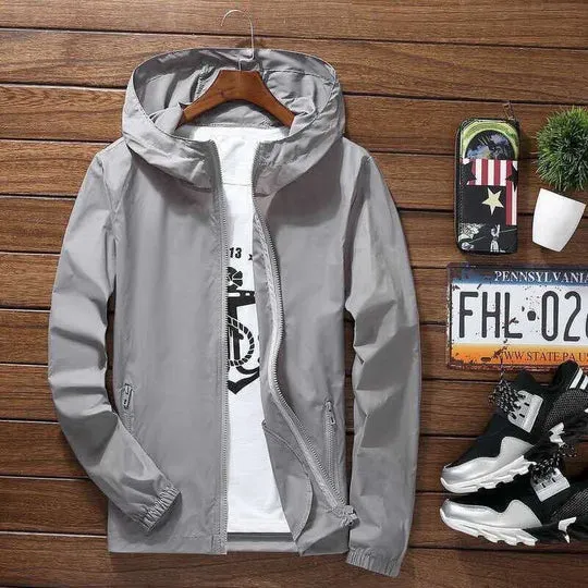Elegant hooded men's jacket by Donte