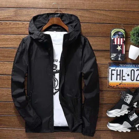 Elegant hooded men's jacket by Donte