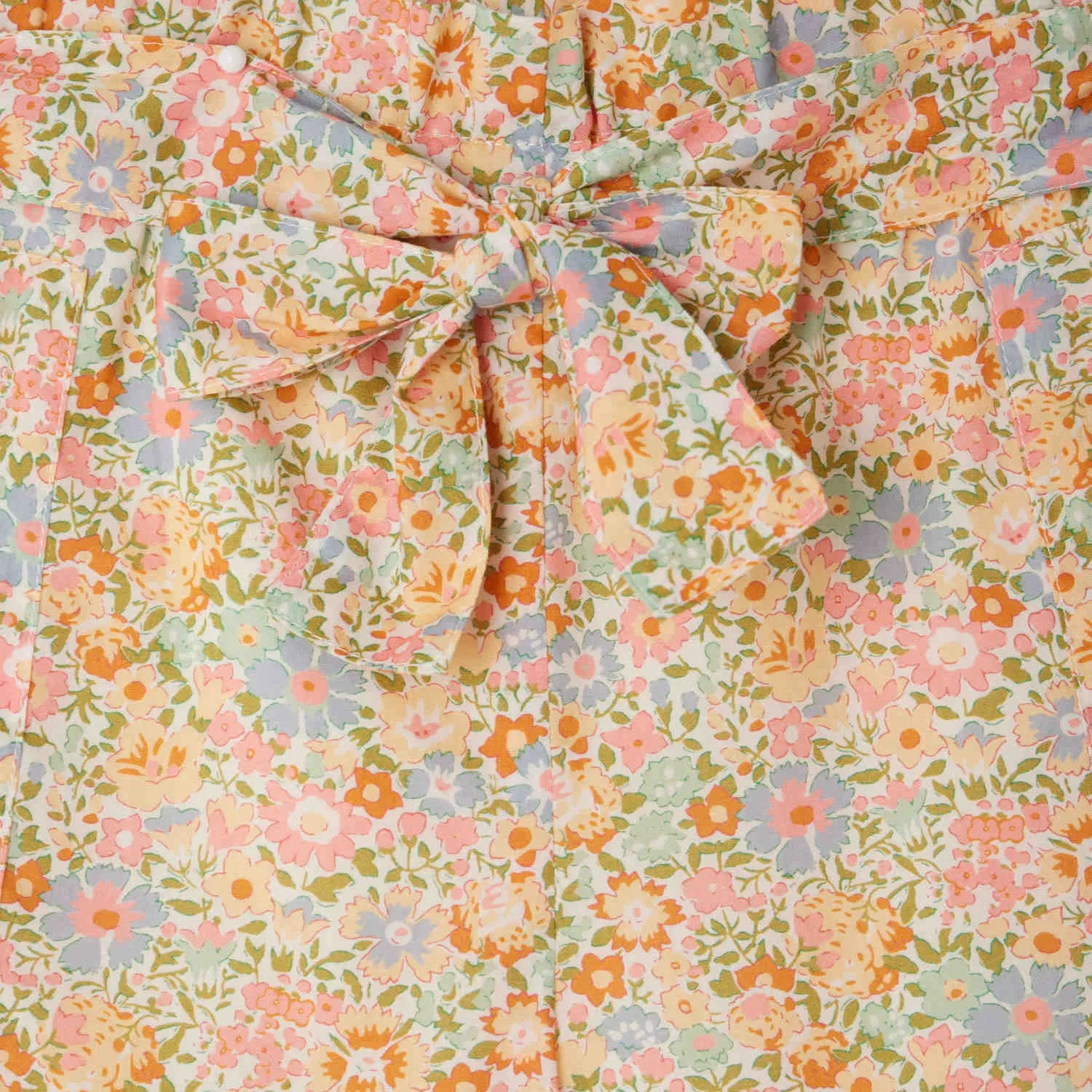 Elmie belted shorts made with Liberty fabrics