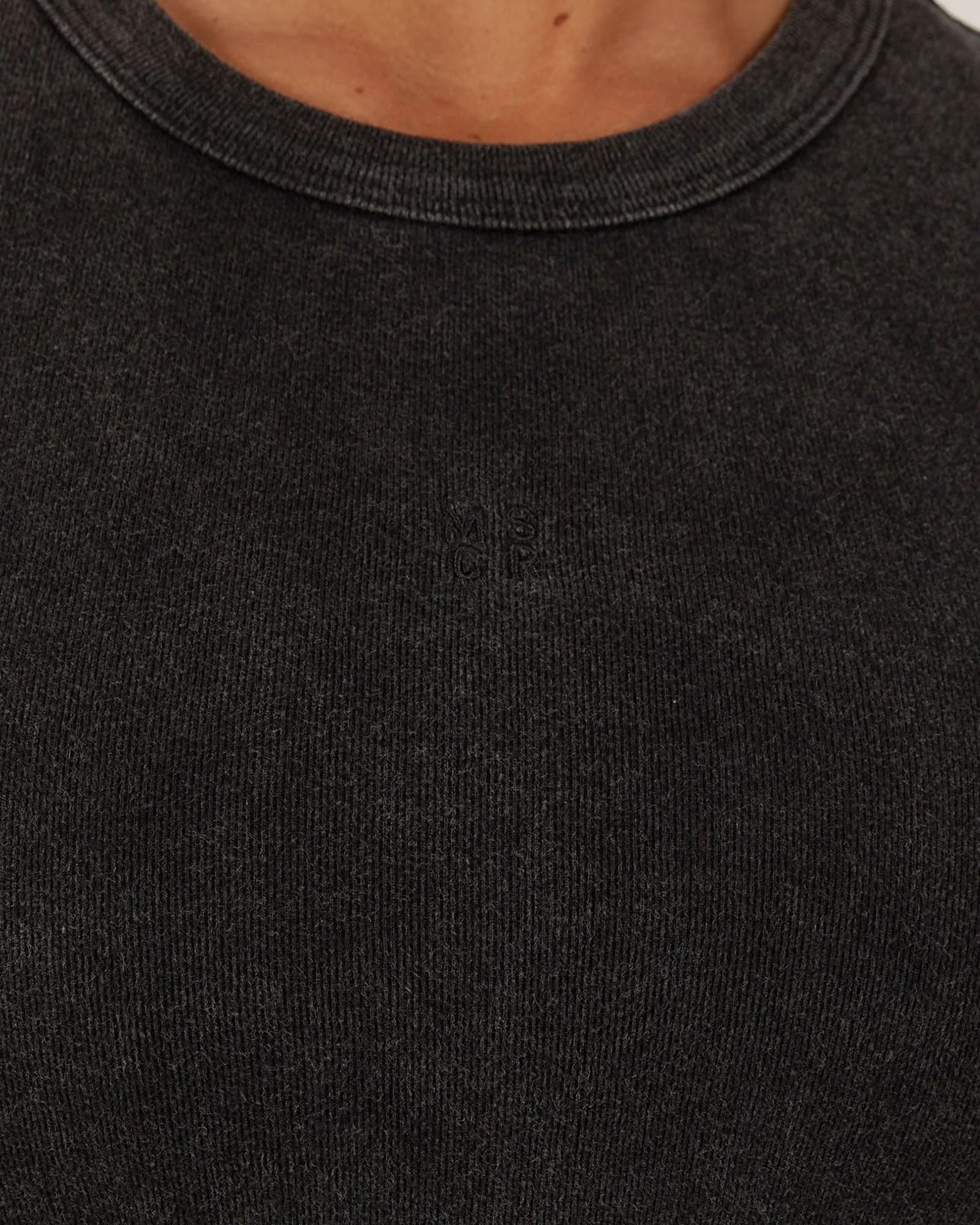 EMERSON CROP TEE - BLACK