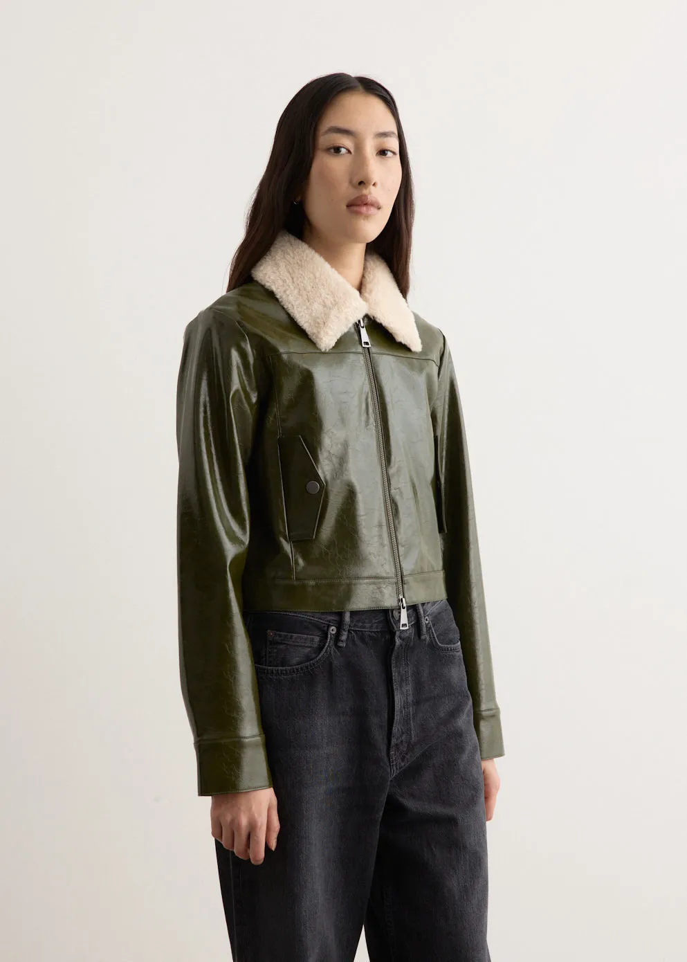 Empire Faux Shearling Jacket