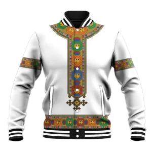 Ethiopia Saba Kemis Habesha Style Baseball Jacket LT15