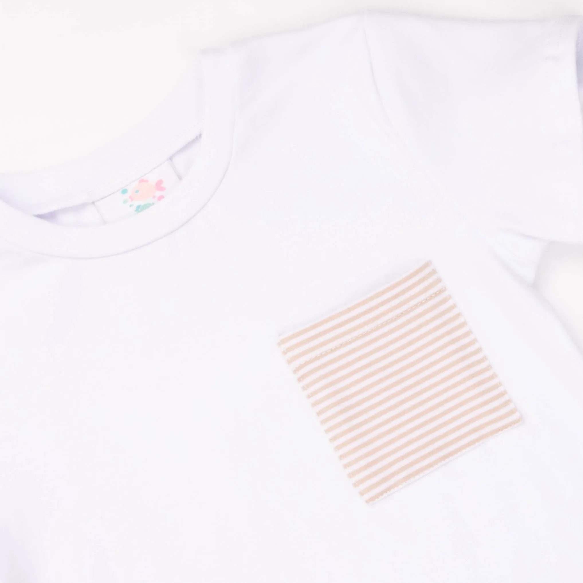 Evan Short Set, Tan Stripe