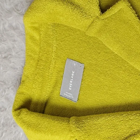 Everlane Terry Cloth Shorts Set M/L key Lime Green - Swim Cover-up Loungewear