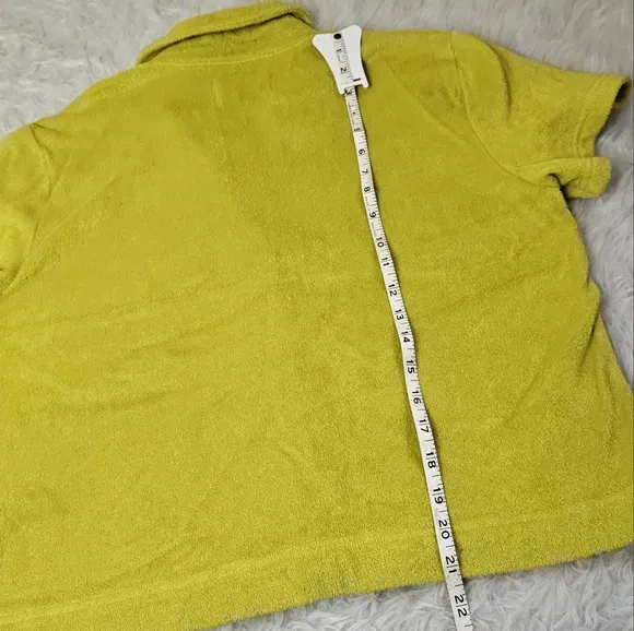 Everlane Terry Cloth Shorts Set M/L key Lime Green - Swim Cover-up Loungewear