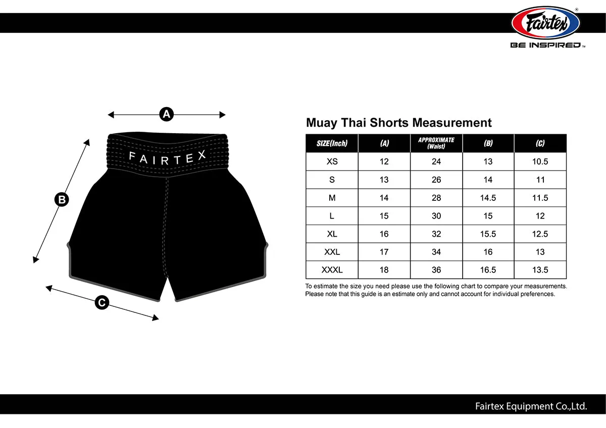FAIRTEX "CLUBBER" MUAY THAI SHORTS - BS1915