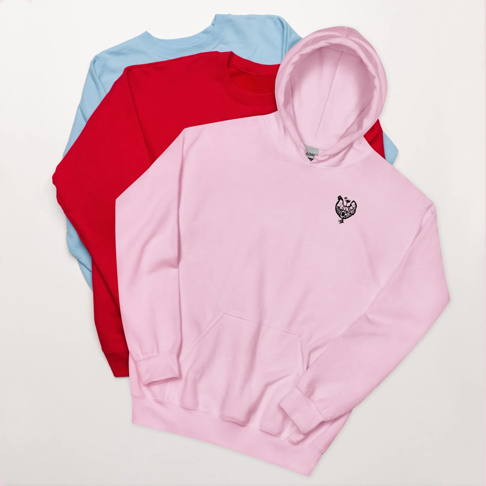 Fancy Drinks with Chickens Unisex Hoodie