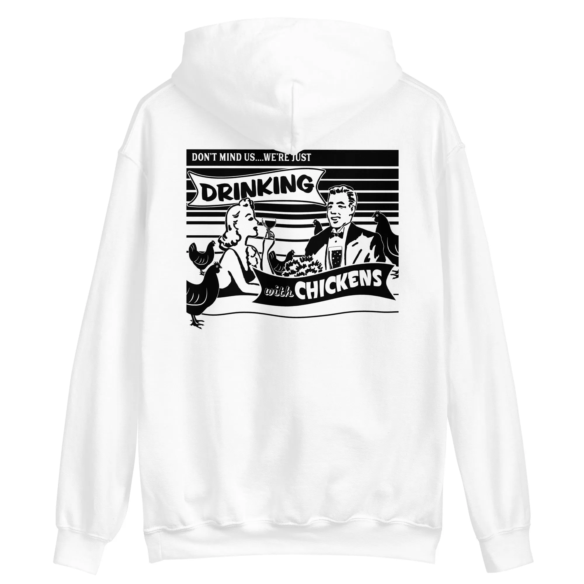 Fancy Drinks with Chickens Unisex Hoodie