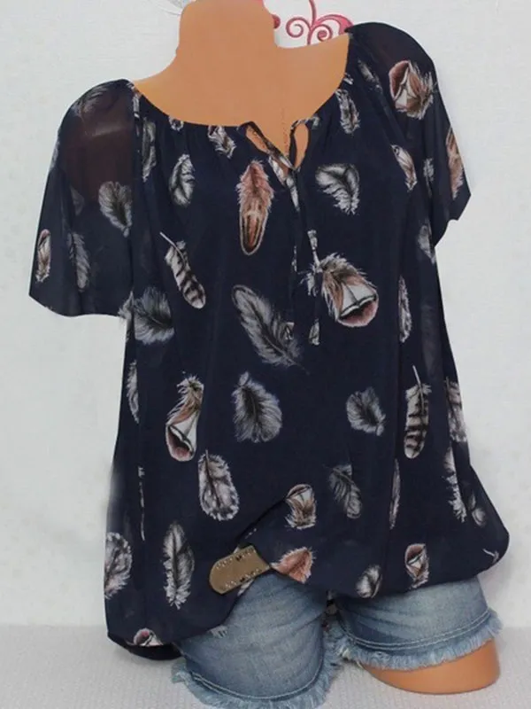 Feather Print Shirt