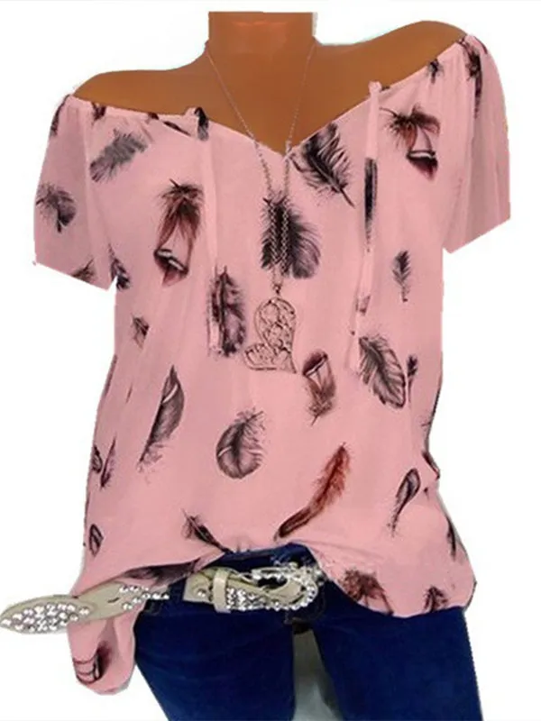 Feather Print Shirt