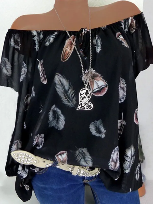 Feather Print Shirt