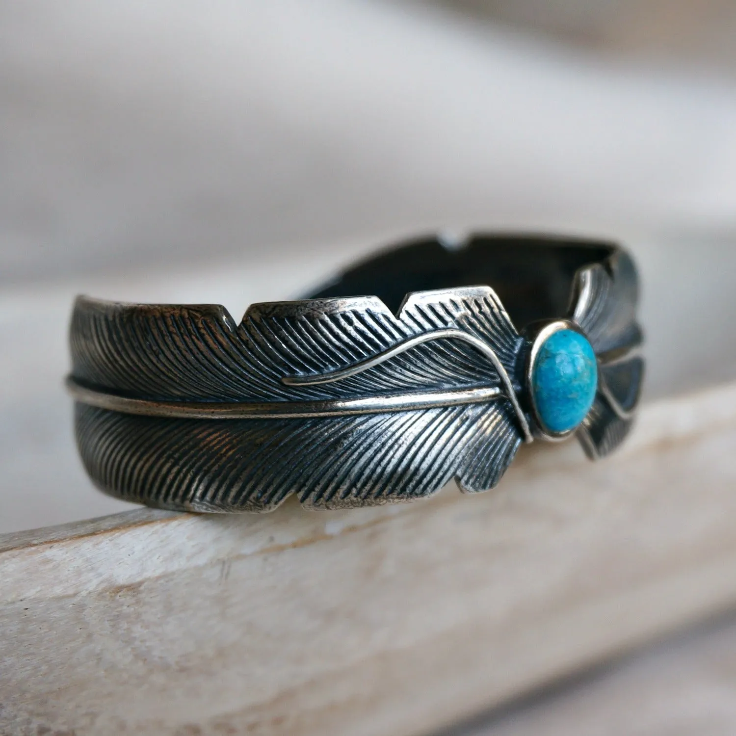 Feather Turquoise Bracelet