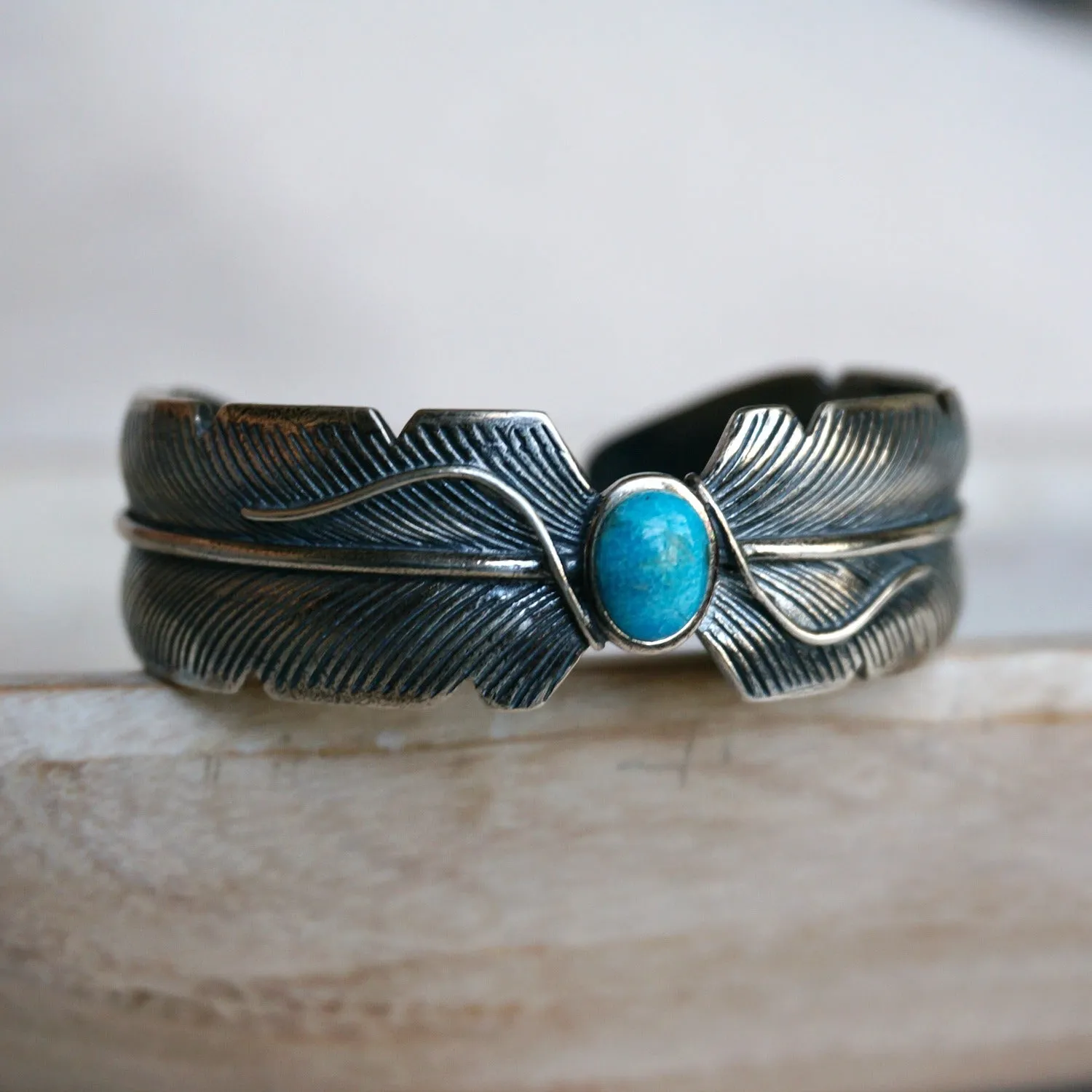 Feather Turquoise Bracelet