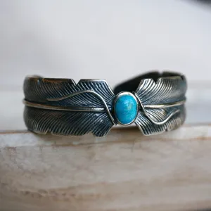 Feather Turquoise Bracelet