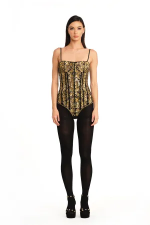 Floral embroidered coset