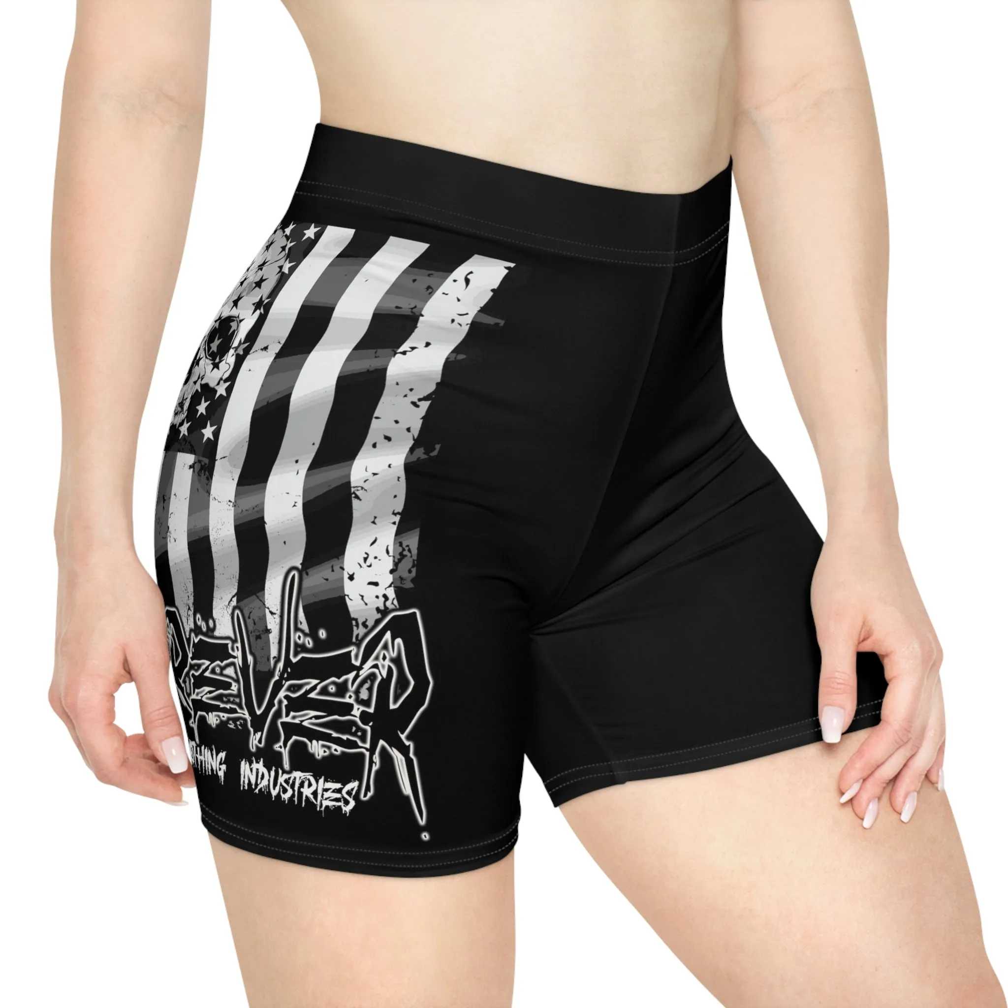Forever Flag Skull/ Biker Shorts