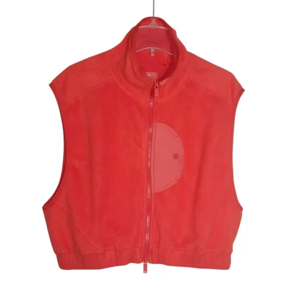 FP MOVEMENT Cropped Fleece Vest Base Camp Sherpa XS 0 2