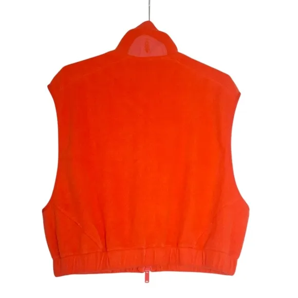 FP MOVEMENT Cropped Fleece Vest Base Camp Sherpa XS 0 2