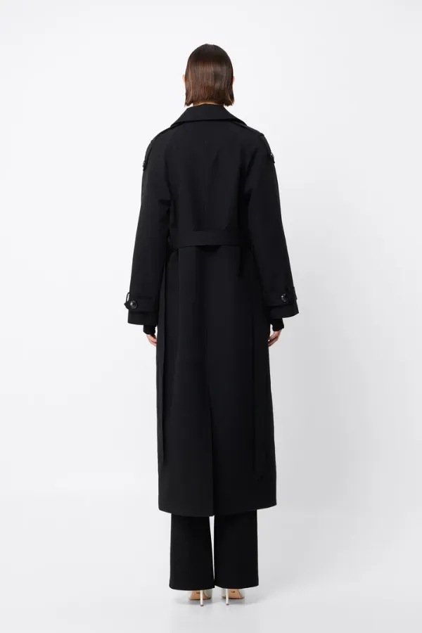 Franklin Trench Coat Black