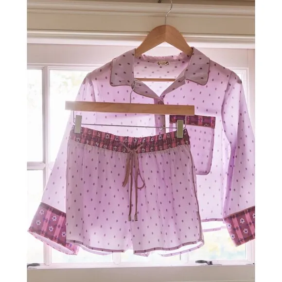FREE PEOPLE Pillow Talk PJ Set / Lilac Combo